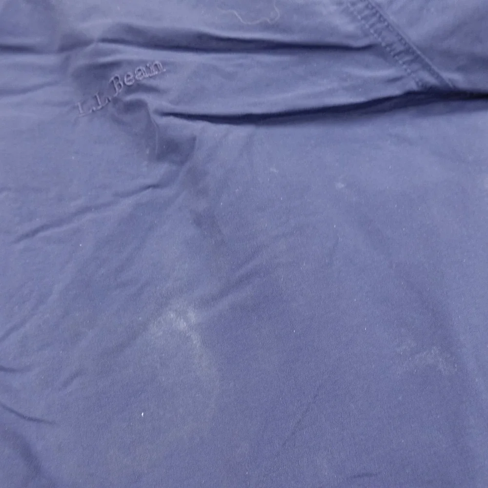 VTG LL Bean Jacket Mens XL Blue‎ Fleece Lined Windbreaker Zip Bomber Coat Hike